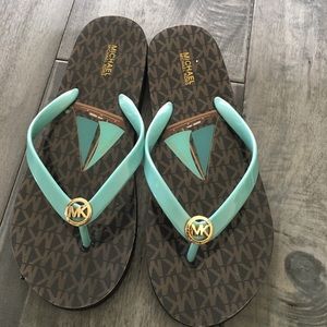 Michael Kors flip flops worn twice